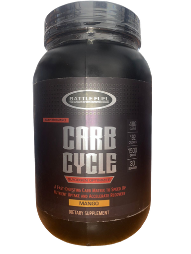 [851851] Battle Fuel Carb Cycie 1KG-30 Serv.-Mango