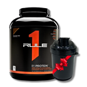Rule One 100% Whey Protein Isolate&Hydrolyzed Whey Protei Isolate-76Ser - Chocolate Fudge + Energy Smart Shaker Gift