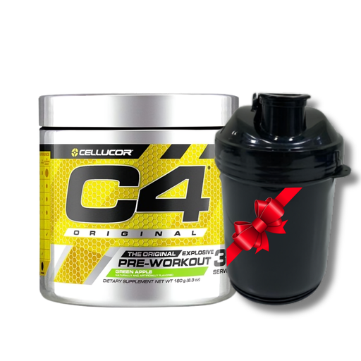 [33233] Cellucor C4 Original Id Pre-Workout-30 Serv.- Green Apple+  Energy Smart Shaker
