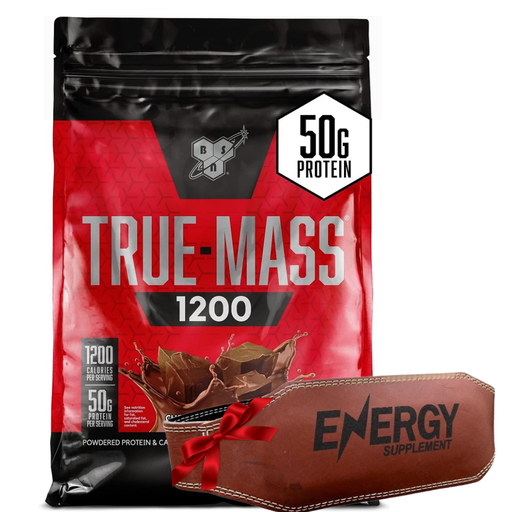 [21865727762761] BSN - True Mass - 4.71 Kg - 15 Serving- Chocolate Milkshake +Back belt