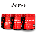 Vampire Nutrition Arginine HCL 50Serv.-150g+Vampire Nutrition Beta Alanine 75Serv.-150g+Vampire Nutrition Citrulline Malate 75Serv.- 150g