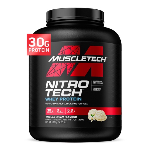 [631656703290] Muscletech NitroTech-40serv-1.80Kg-Vanilla.