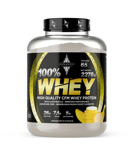 [5999569360661] Azgard Nutrition 100% Whey High Quality CFM Whey Protein-65Serv.-2270G.-Banana.