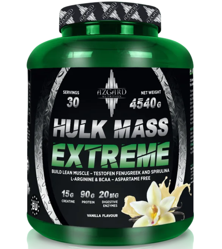 [5999569360098] Azgard Nutrition Hulk Mass Extreme-30Serv.-4540G Vanilla.