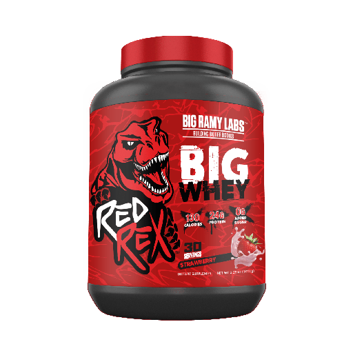 [6223007824217] Big Ramy Labs Red Rex Big whey-1KG-30 serv.-Strawberry