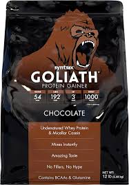 [893912125387] Syntrax GOLIATH Protein Gainer-Choclate- 41 sev-.5.44 Kg.