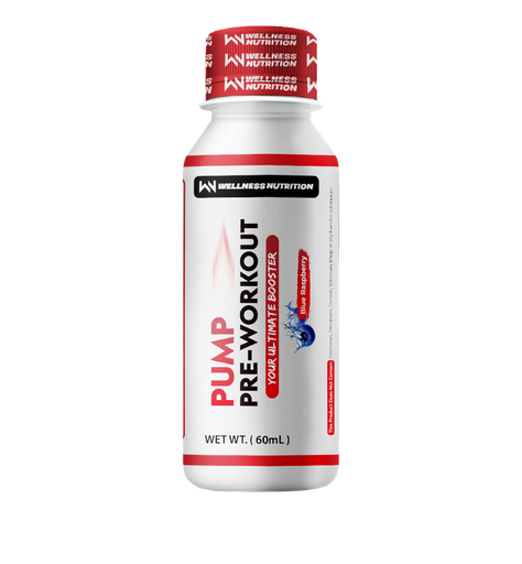 [6224002171207] Wellness Nutrition Pump Pre-Workout Shot -60Ml-BlueBerry