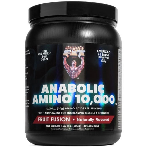 [799750002319] Healthy N' Fit - Anabolic Amino 10,000 - 600Gm - 30 Serv. - Fruit Fusion