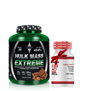 Azgard Nutrition Hulk Mass Extreme-30Serv.-4540G Vanilla.+Wellness Nutrition-Creatine HCL 30 Serv.-Tropical Fruits