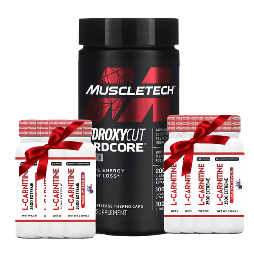 [4135764898] Muscletech Hydroxycut Hardcore Elite-55Serv.-110Rapid Release Thermo Caps.+8Wellness Nutrition L-Carnitine 3500MG Extreme Shot Ampoule-2Serv-50Ml-Blueberry+4Wellness Nutrition L-Carnitine 3500MG Extreme Shot Ampoule-2Serv-50Ml-Blueberry