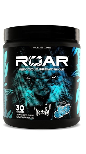 [196671003089] Rule 1 ROAR Pre-Workout 30 Servings - Blue Razz