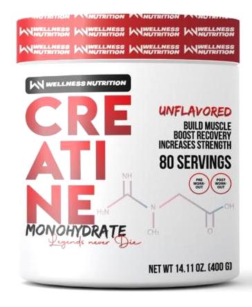 [6225000531116] Wellness Nutrition-Creatine 80Serv -400G -Unflavored